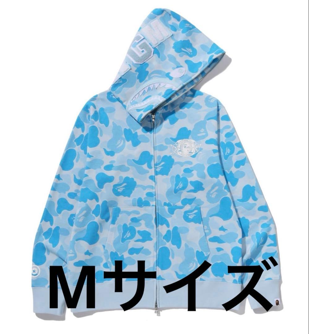トップス ICY BAPE ABC CAMO SHARK FULL ZIP HOODIE