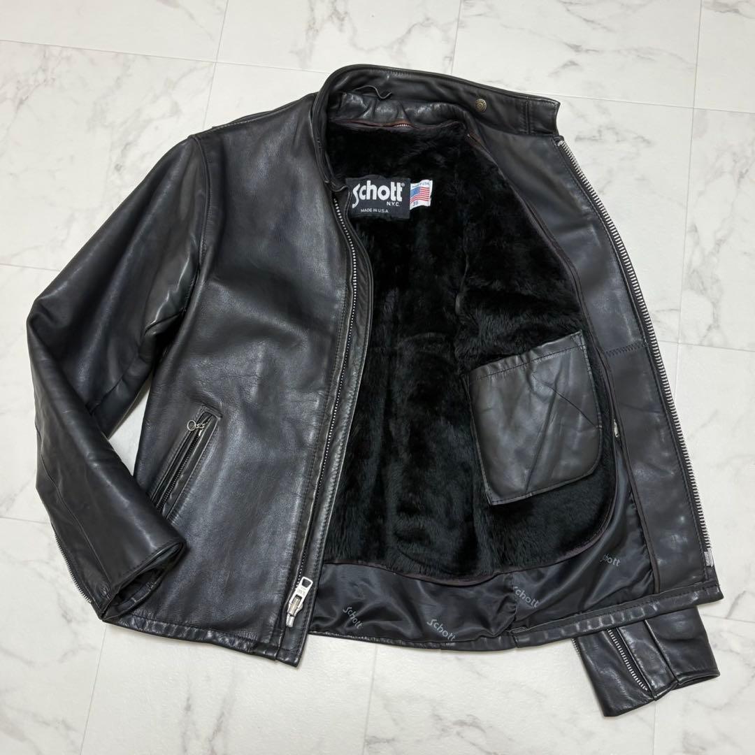 Schott ショット 641 シングルライダースジャケット 36 ボア付き 楽天市場】schott 641 36 ボアの通販