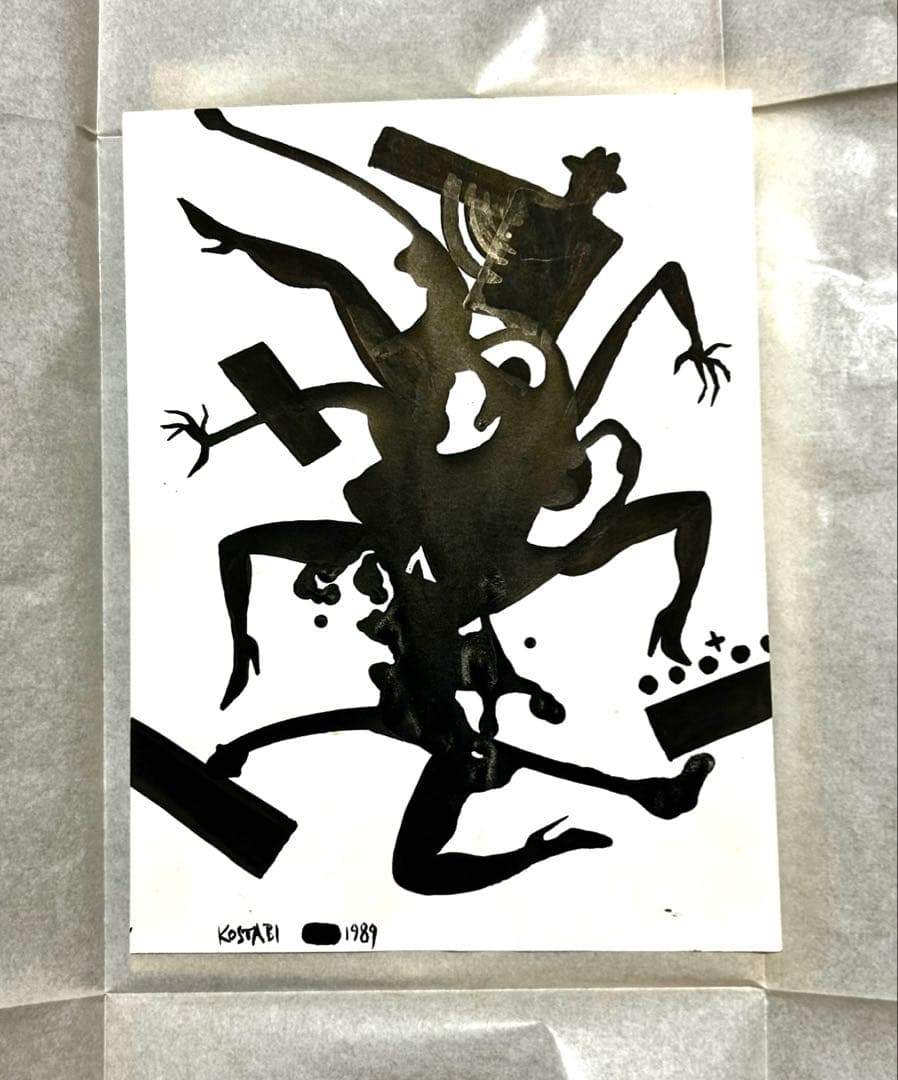 貴重一点物マークコスタビ MARK KOSTABI 直筆デッサン1989②