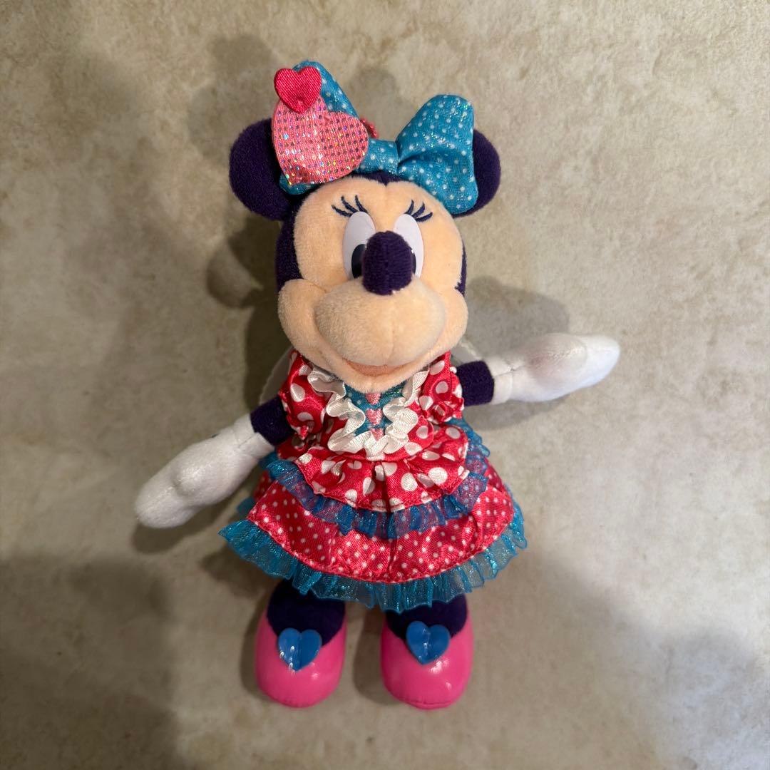 ディズニー ミニー ぬいぐるみバッジ