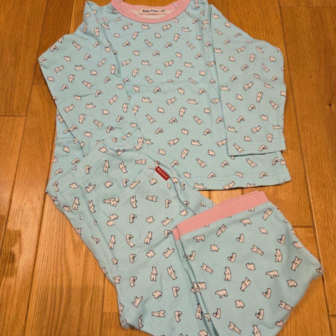 キッズフォーレ　パジャマ　しろくま　110cm