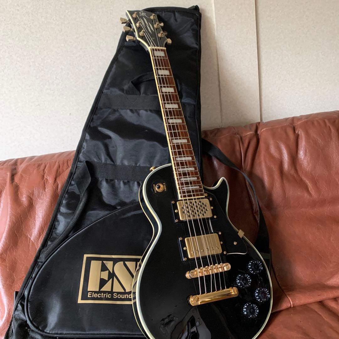 エレキギター ミニ レスポール カスタム タイプ Epiphone Les Paul Custom Ebony エレキギター 初心者14点セット【VOX