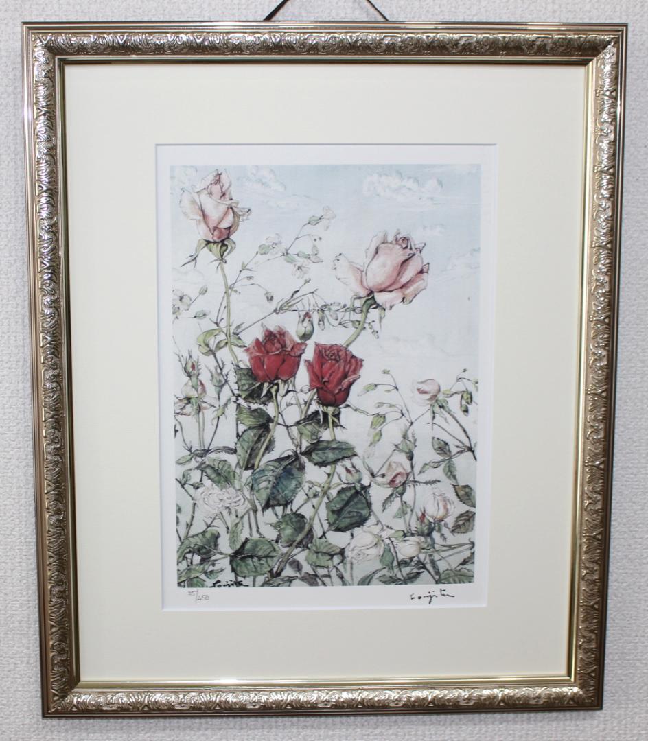 藤田嗣治 エスタンプリトグラフ「バラ」 75/250 藤田嗣治 エスタンプリトグラフ「Y夫人の肖像」 250部限定｜Yahoo