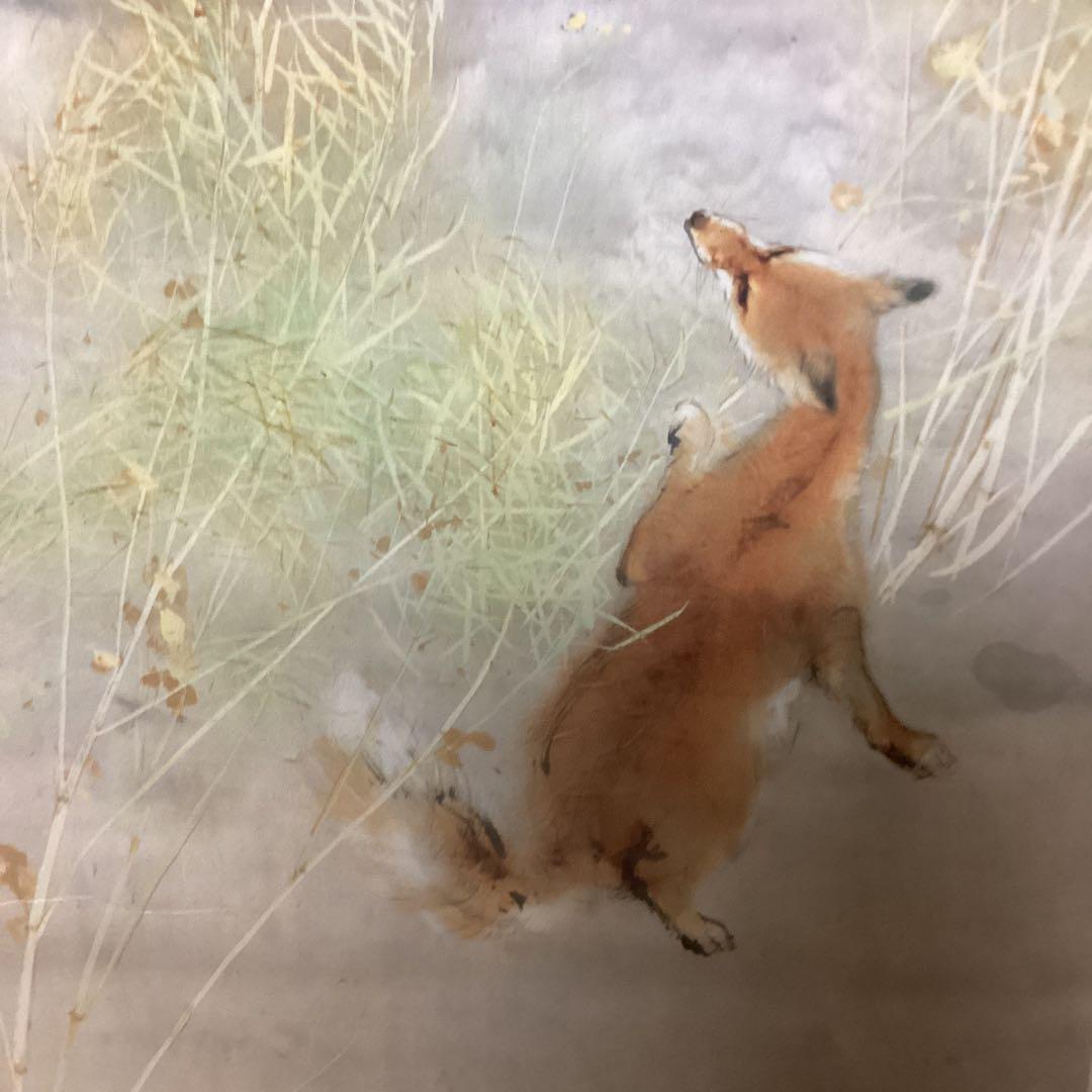 竹内栖鳳 昭和3年作 【 おぼろ月 】 大塚巧藝社 複製画 額装仕立て