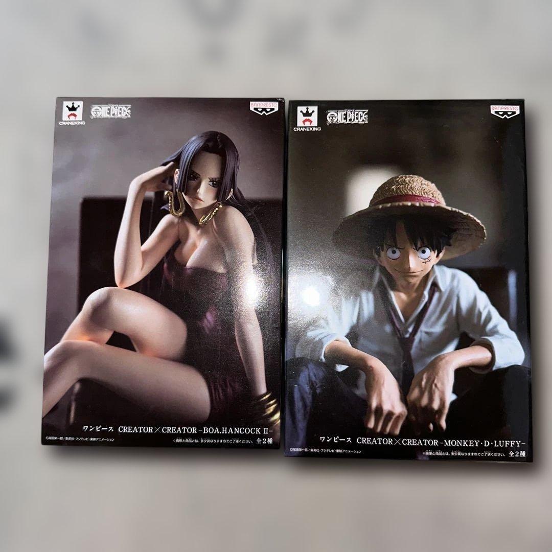 ONE PIECE フィギュア　クリエイター×クリエイター　ルフィ　ハンコック