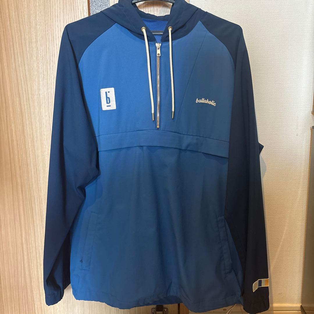 ballholic フード付きウォームアップウェア L 青 ballholic フード付きウォームアップウェア L 青