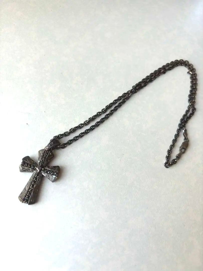 【ハワイアンジュエリー】Lono シルバーブラックロジウムコーティングネックレス