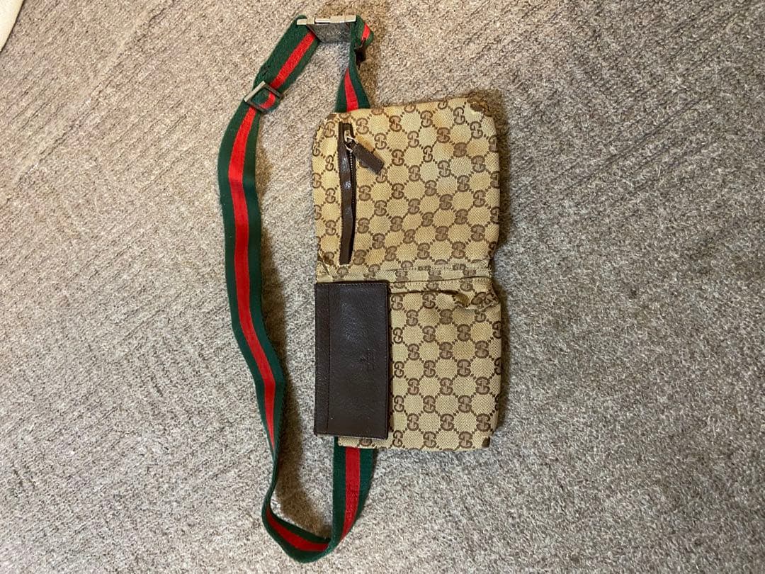最終特セールGucci ボディバッグ ウエストポーチ　キャンバス　鞄　2way 楽天市場】GUCCI グッチ メンズ レディースウエストポーチ ボディー