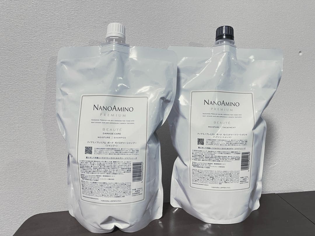NANOAMIMO ナノアミノ PREMIUM シャンプー&トリートメント 1ℓ ナノアミノプレミアム / ナノアミノプレミアムエスタージュ