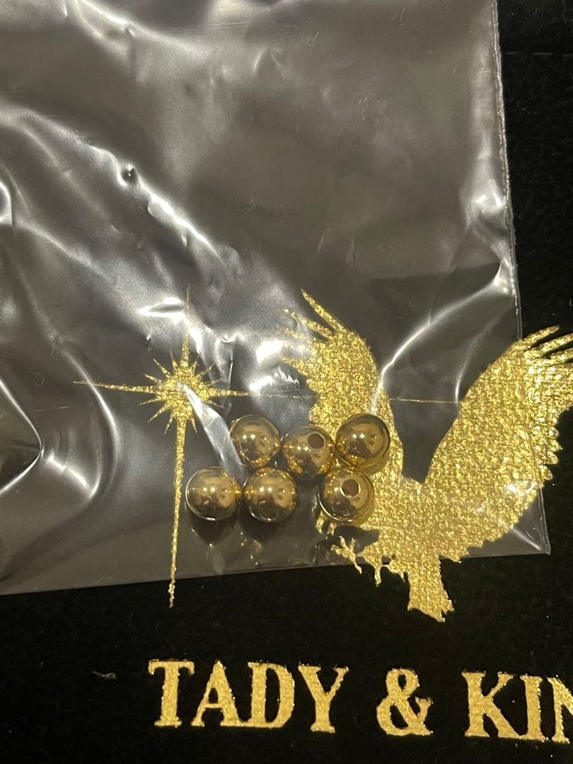 TADY & KING ゴールドコーティングビーズ 6発セット ファッション