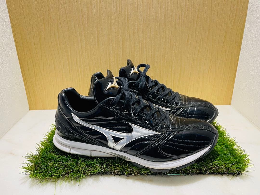 【中古26.5cm】Mizunoオーダートレーニングシューズ ブラック/シルバー