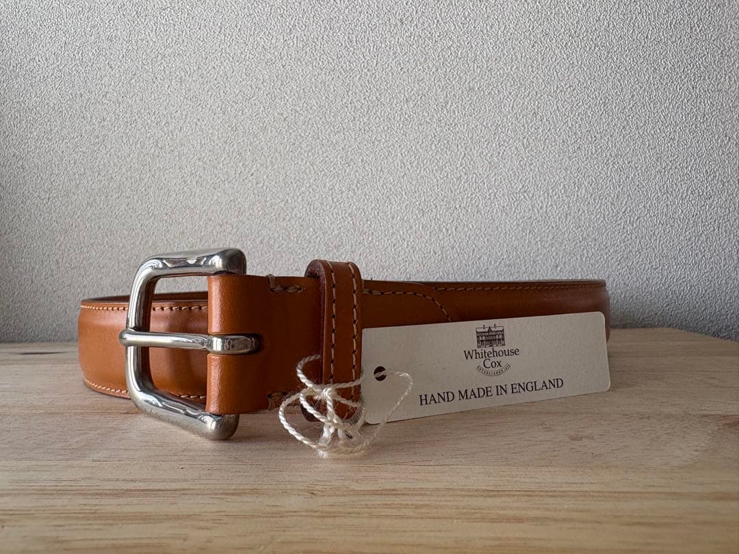 Whitehouse Cox レザーベルト ブラウン