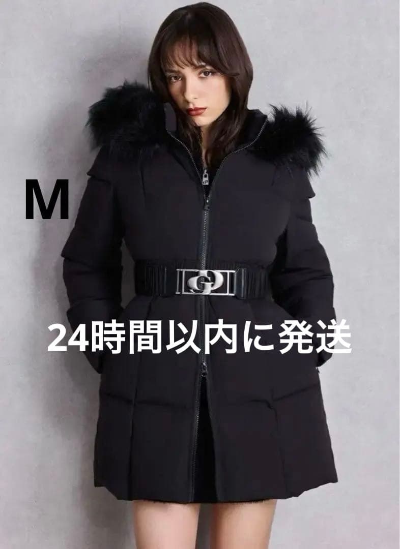 GYDA 2025ロングダウンコート　アウター セール】GDベルト付きロングダウンコート（ダウンジャケット/コート