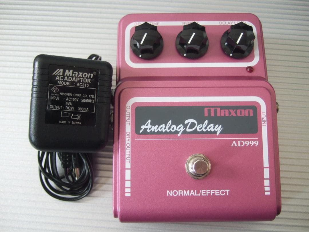 初期 美品 アダプター付属 Maxon AD999 Analog Delay