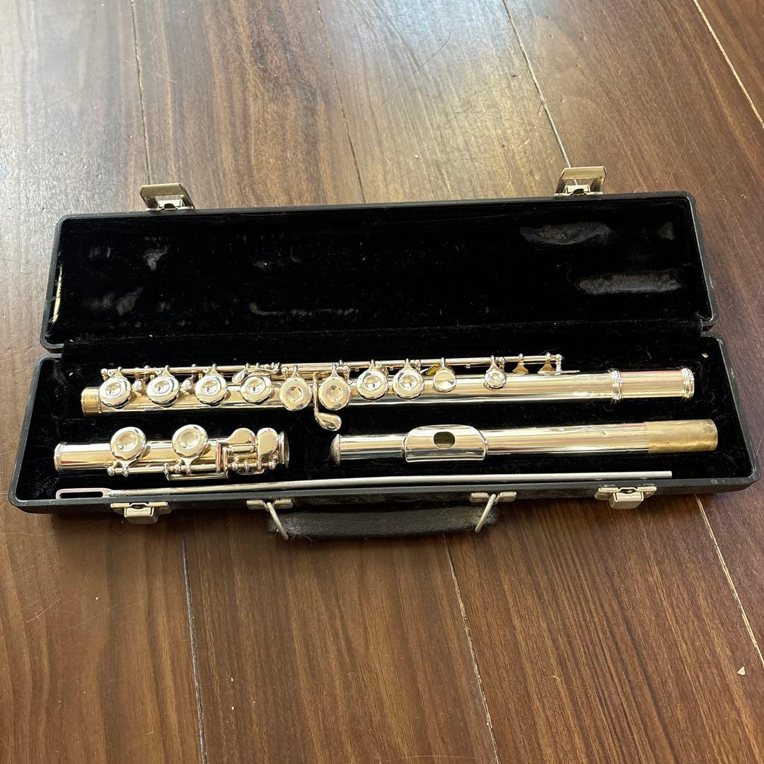 フルート 本体 ケース付き 銀メッキ
