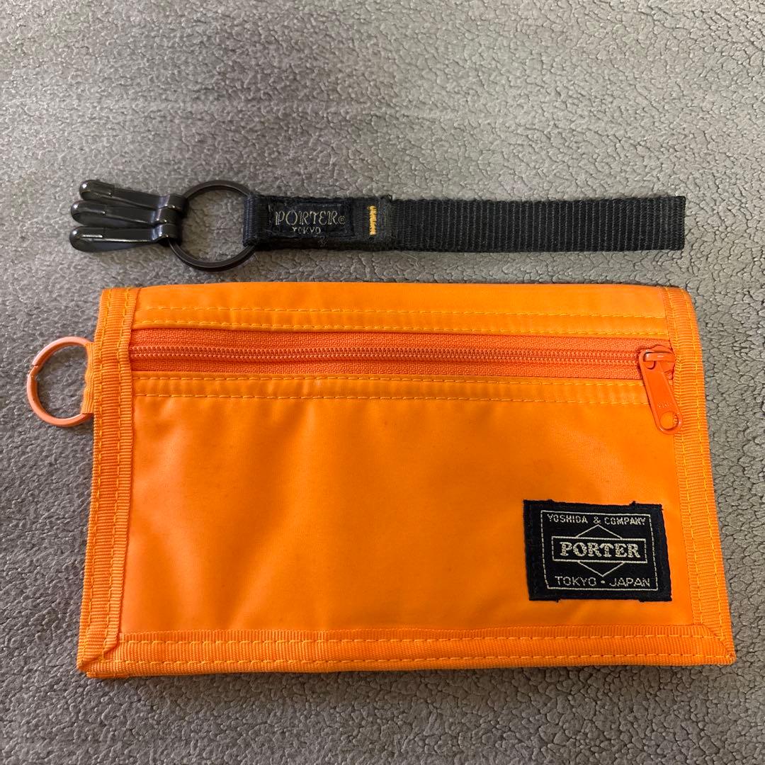 PORTER カプセル　オレンジ　長財布