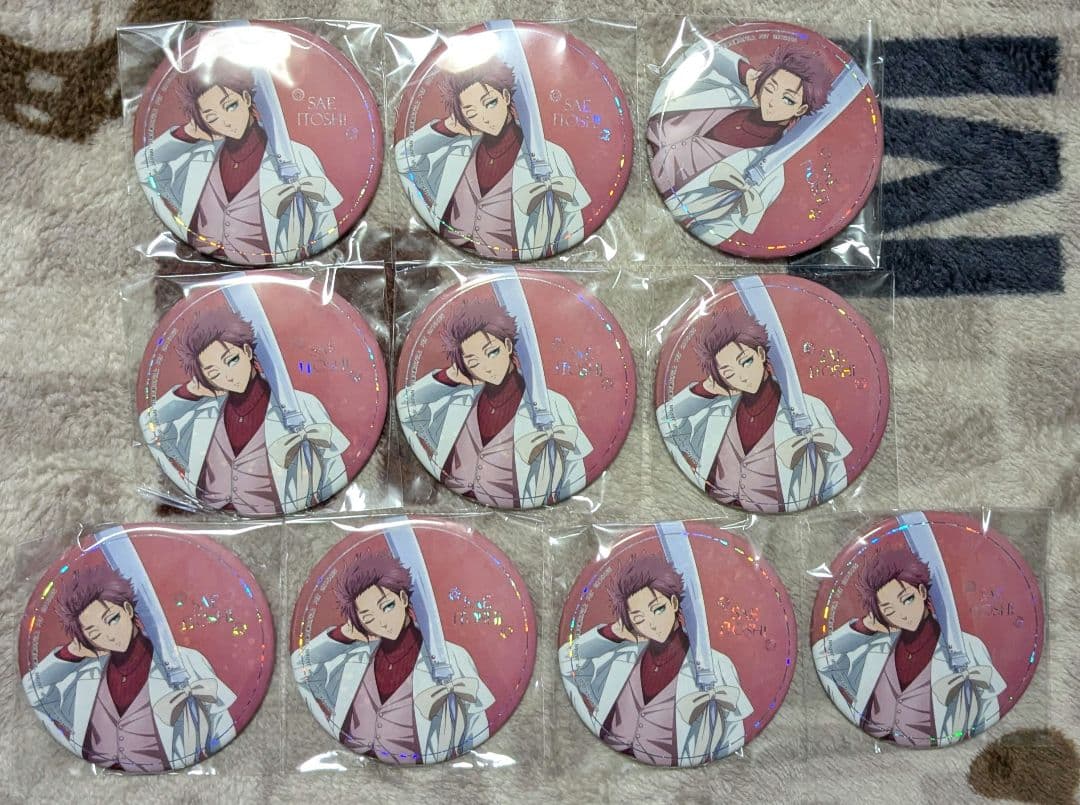 ブルロ ナムコ スイーツフレーバー 缶バッジ 冴　　10個 ケーキをモチーフにしたオリジナルスーツのイラストの景品・特典が登場