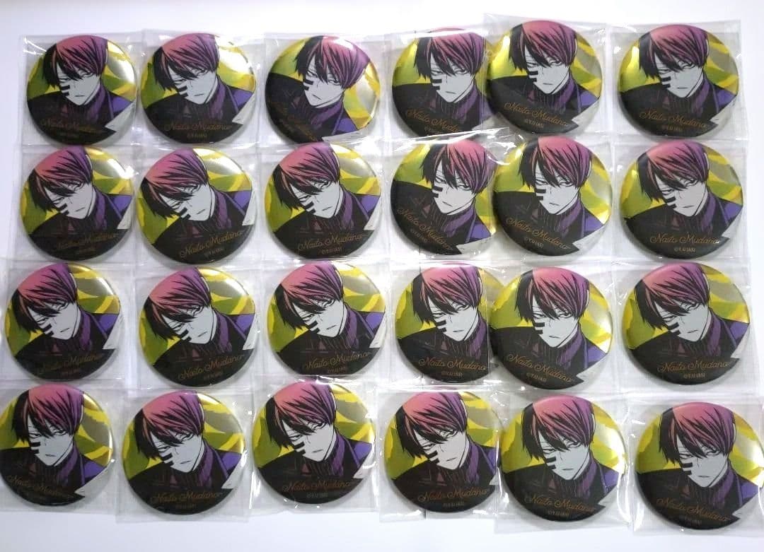 桃源暗鬼　メタリック缶バッジ　無陀野無人