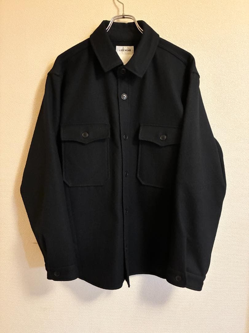 YAECA LIKE WEAR ヤエカ CPOシャツ ジャケット ダークネイビー