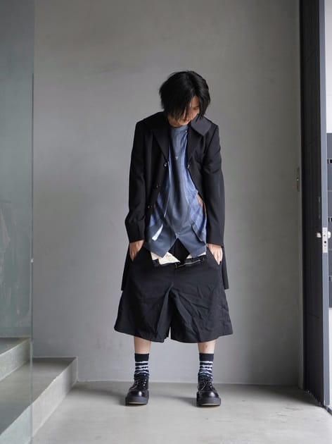COMME des GARCONS HOMME PLUS＞セーラー襟ロングジャケット | MAKES