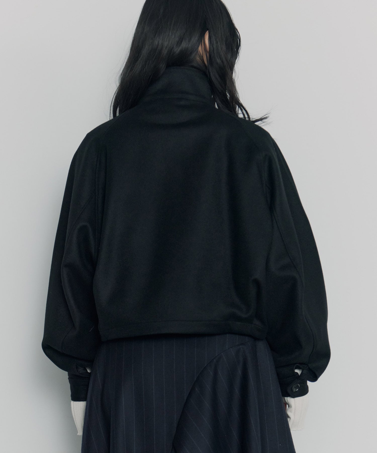 THE HARRINGTON SHORT JACKET(36 BLACK): THE RERACS: WOMENS