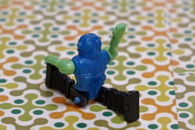 昭和時代のグリコのおまけみたいなミニロボット人形☆ 5色セット OM461